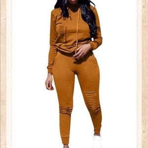Two-Piece Fall Set, Mustard